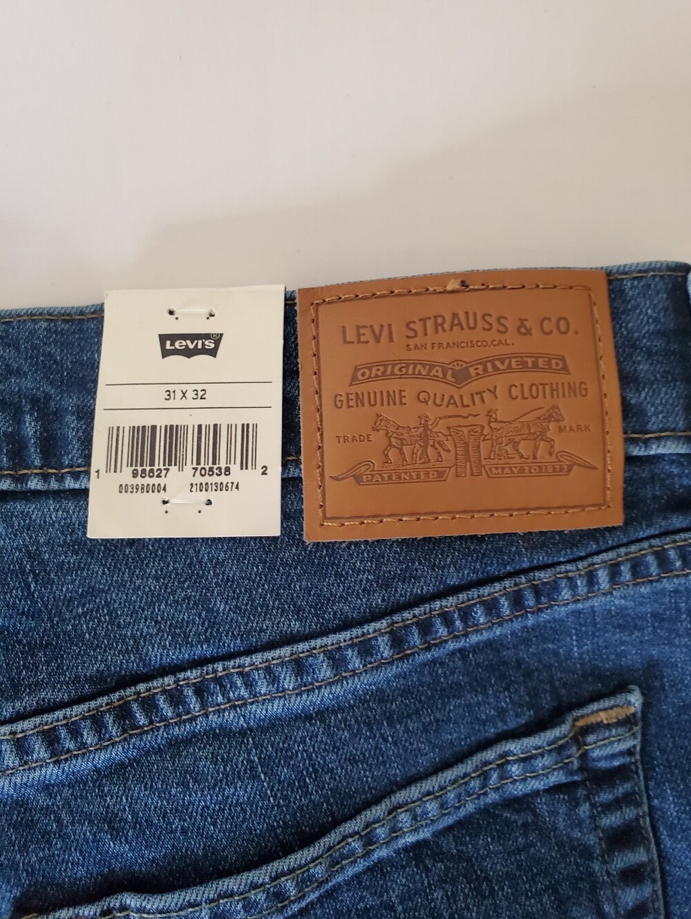 Levis Wide Leg High-Rise Women's Jeans - Blue Size 31 × 32 Western 90s - Picture 7 of 11